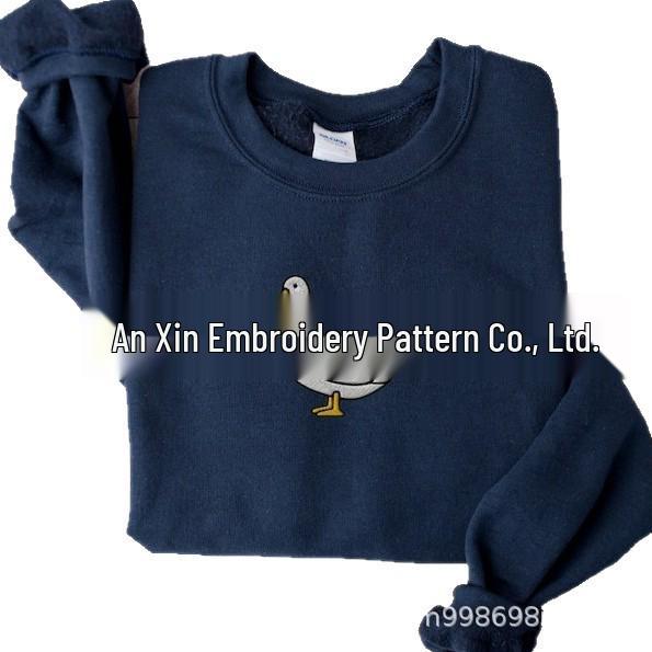 Silly Goose Embroidered Hooded Sweatshirt - Custom Ready-to-Wear