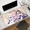 Large Gaming Mouse Pad with Antislip Base and Stitched Edges Cute Cat Girl Anime Print Desk Mat for PC Laptop Gaming