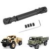 RC Crawler Car Metal Transmission Drive Shaft Fits for WPL 1 16 Mini Military Truck (Black)