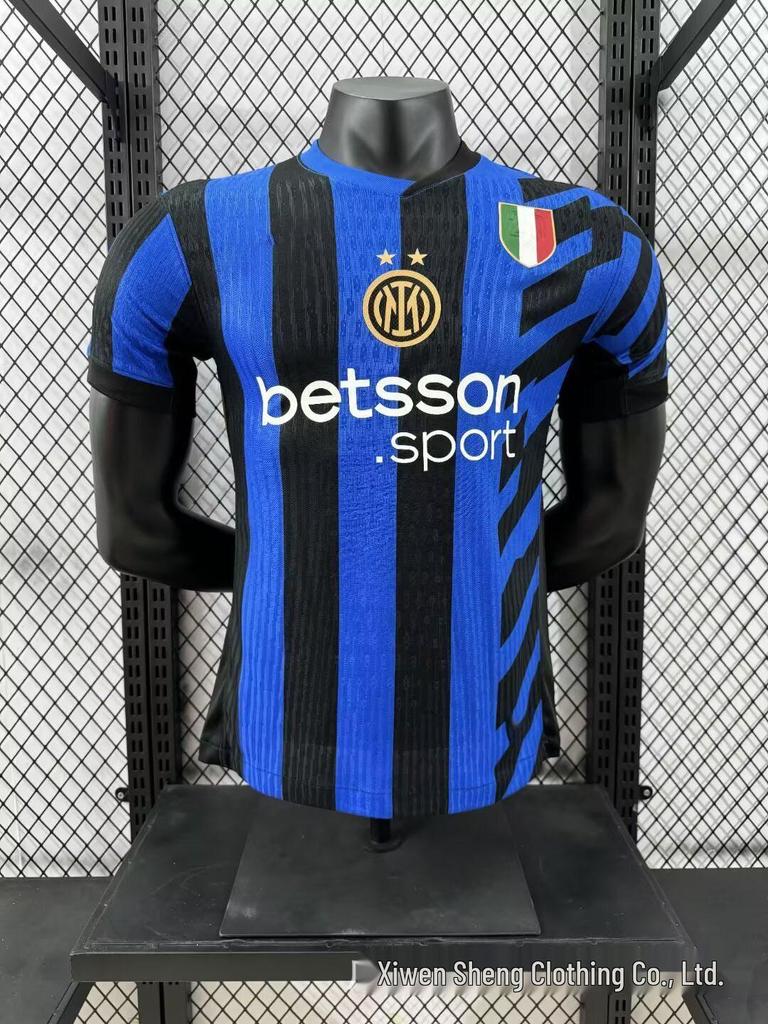 Inter Milan Serie A Adult Player Edition Football Jersey - Customizable Number