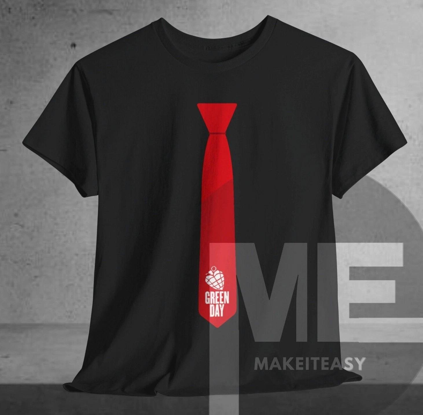 Men s and Women s T-shirts Green Day Billie Joe Armstrong tie T-shirt Tee fan gift XS