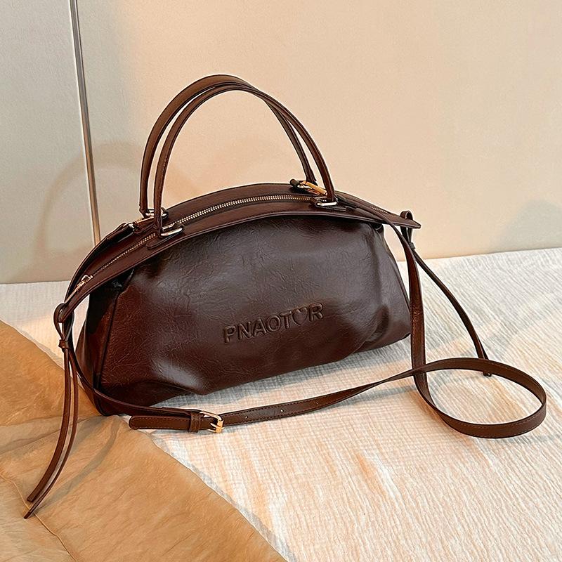 

High-end Single-shoulder Bag, Large-capacity, Fashionable and Simple Commuting Bag for Work кавовий