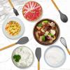 Cooking Utensils Kitchen Utensil Set, 12 PCS Wooden Handle Nontoxic BPA Free Silicone Spoon Spatula Turner Tongs Kitchen Gadgets Utensil Set