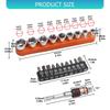 Highly strength Alloy Steel Socket Hexagonal Screwdriver Bit 9Sockets 10Bits For Professional Home Repair Applications