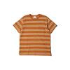 Levis FW22 Color Block Striped Pattern Pullover T-Shirt Men Tops Orange 39203-0012