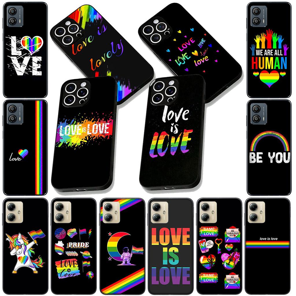 Silicone Cover for Xiaomi Redmi 15 9A 9C NFC 7A 9T Note 9 8 7 8T 15c A5 4G 5G Phone Case Love Is Love Rainbow LGBT Gay Lesbian