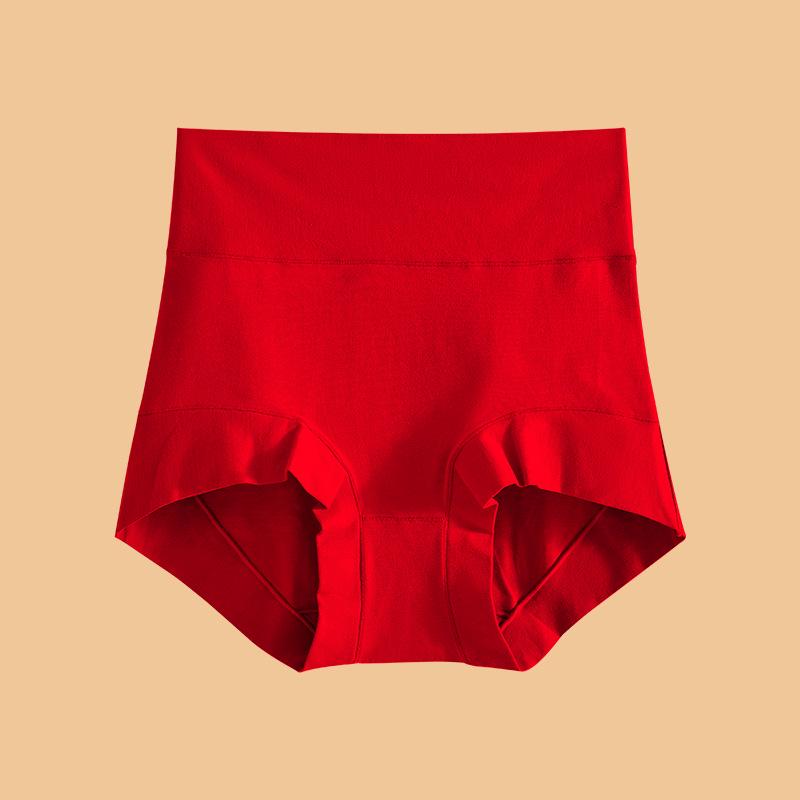 Högmidjade Tummy Control 60-tals Kammad Bomull Dam Antibakteriella Trosor - Andningsbara, Ingen Skavning, Höst/Vinter Komfort