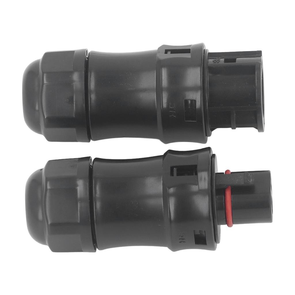 2Pcs Waterproof Power Connector 3 Pin Temperature Resistant Micro Reverse Connection Female Connector 500V
