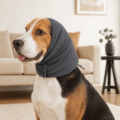 Noise Reduction Dog Calming Earmuff Anti-fright Elastic Dog Head Covers Adjustable Keep Warm Pet Headgear Hearing Protection