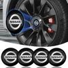 4 Stück 56/60MM Auto Radnabenkappen Logo Abdeckung Zubehör für Sentra Altima Versa Bluebird Sunny Maxima X-Trail Pathfinder Murano Armada