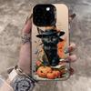 For Samsung Galaxy S25 S24 S23 S22 S21 S20 Plus Ultra FE A34 A35 A53 A54 A55 Case Halloween Cat Wizard And Pumpkin Ghost Cover
