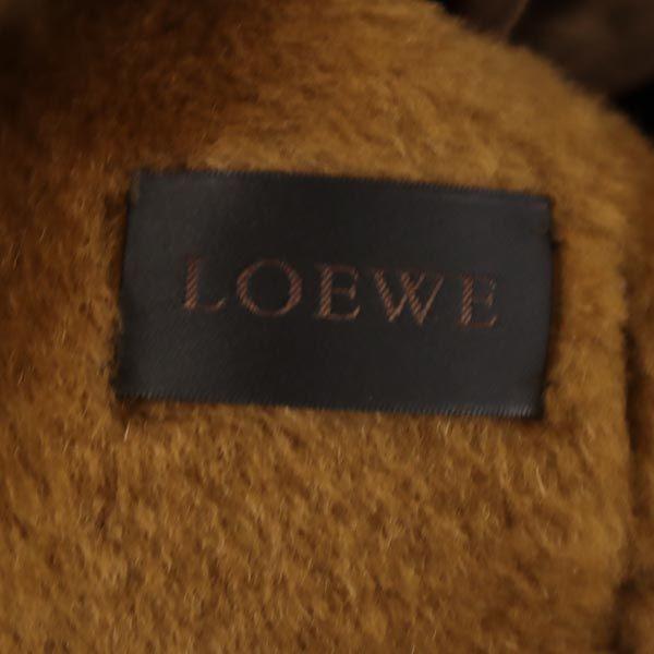 LOEWE Sheep leather leather Mouton jacket 36 Brown genuine leather Women Used
