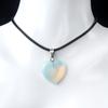 1 Stück Naturstein Herzform Anhänger Kristall Amethyste Heilkristall Halskette Damen Charme Herren Schmuck