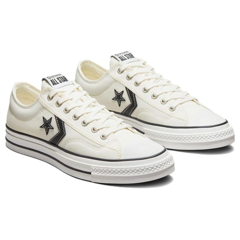 Converse Star Player 76 Star Arrow Low Top Canvas Shoes Unisex White & Black