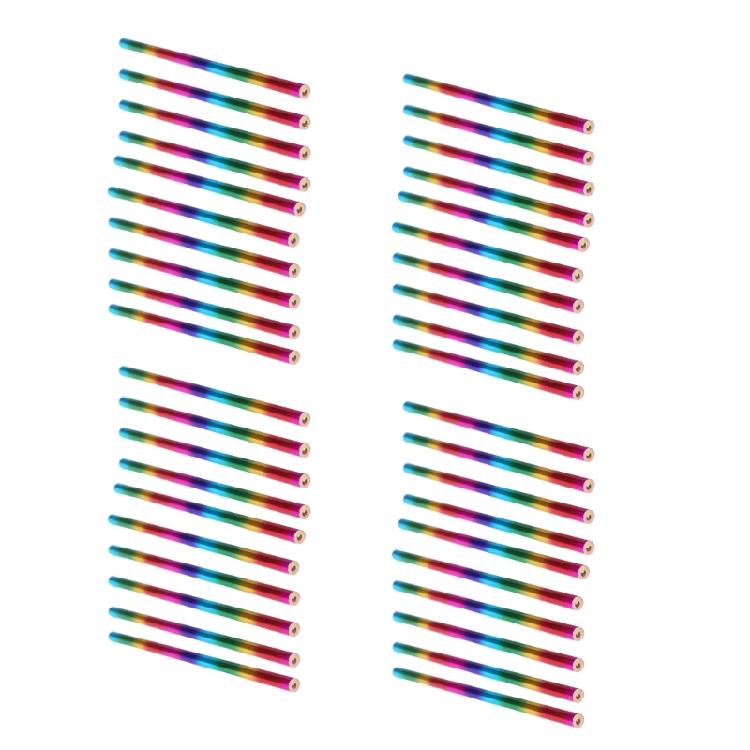 

40Pcs 4 in 1 Coloring Pencil Multicolored Drawing Pencil Rainbow Color Drawing Pencil for Kid Student Adult Drawing 1