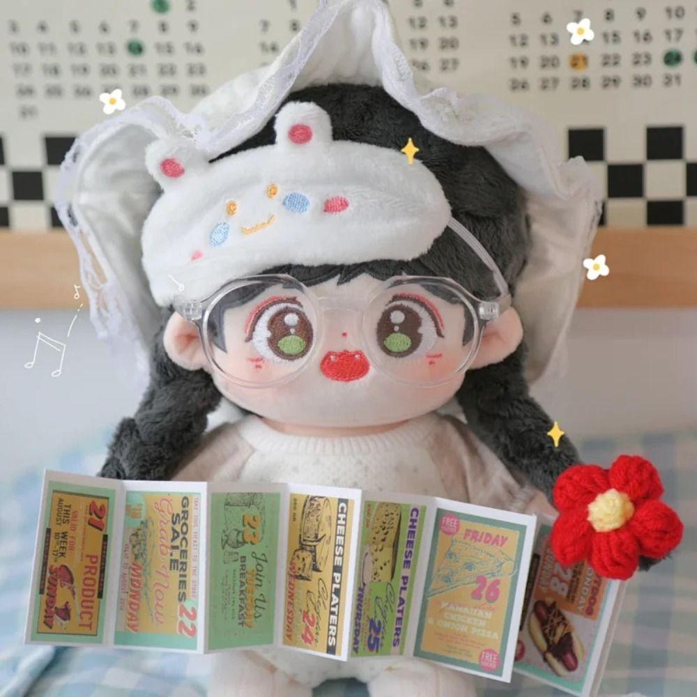 Plastic Transparent Plastic Glasses Transparent Doll Mini Glasses Doll Ornament