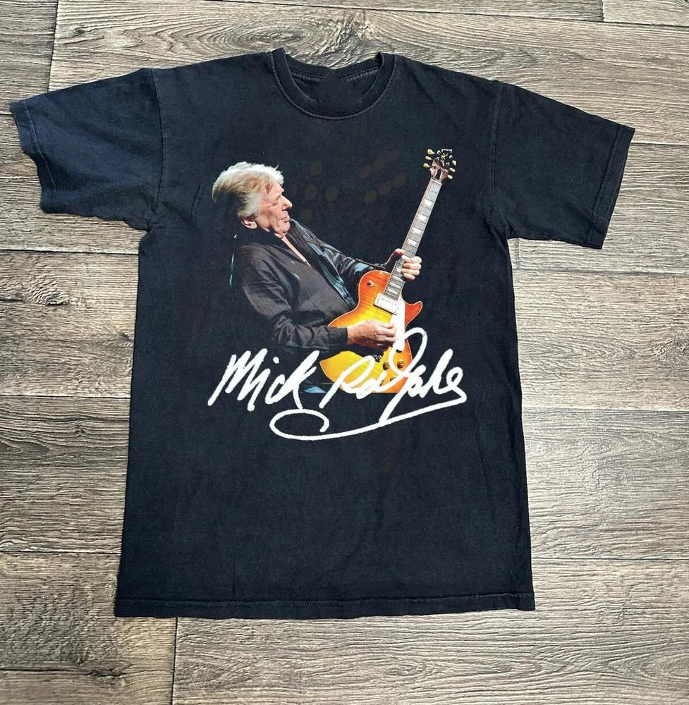 

RIP Mick Ralphs 1984-2013 Signature Black Full Size Tee Shirt Unisex T-Shirt L