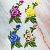 Polyester Fiber Embroidery Peony Patch 22*14CM Clothing Accessories Embroidery Floral Applique DIY Handmade