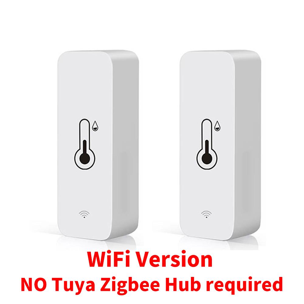 1~4PCS Tuya WiFi Temperature Humidity Sensor Smart Sensor APP Remote Control For Smart Home Support SmartLife Yandex Alexa