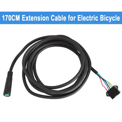 5 Pin Electric Bicycle Extension Cable 170cm Waterproof Adapter Cable for Display To SM Ebike Accessories