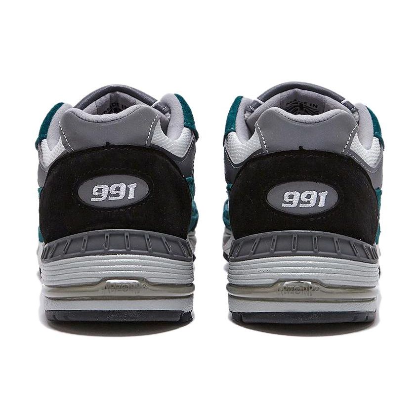 New Balance Nb 991 Comfortable Versatile Shock Absorbing Durable Low Top Casual Running Shoes Women sneaker White Green W991TLK