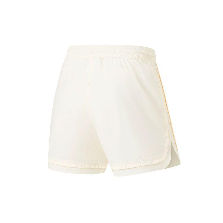 Li Ning X HZW Collaboration CF Su Series Color Block Lace Sports Shorts Women Shorts Off-White AKST730-2