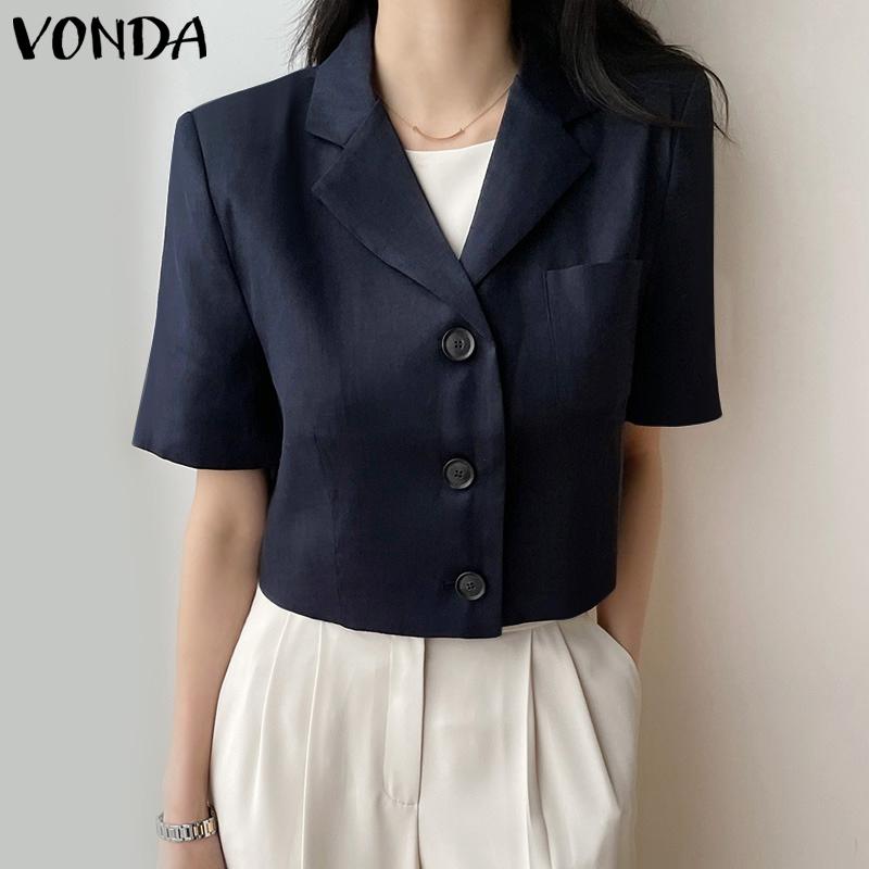 

Летние женские блейзеры VONDA на пуговицах с короткими рукавами