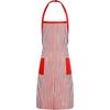 1950s Adult Waiter Costume Set Waitress Costume Hots Dog Costumes with Stripe Apron,Caps and Bowtie