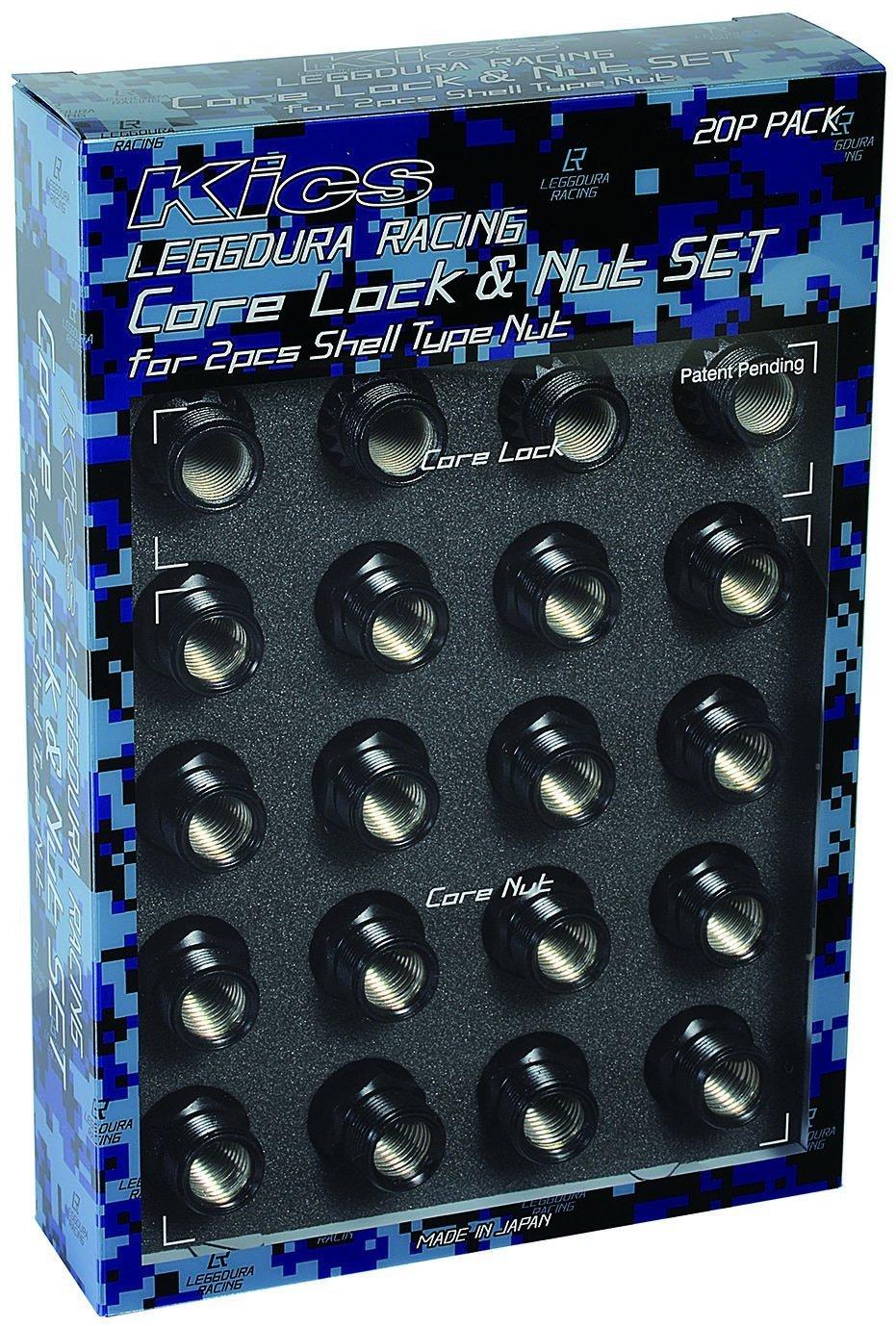 

KYO-EI LEGGDURA RACING Wheel Lock & Nut, Shell Type Nut Core Lock & Nut, M12 x P1.25, LN13, Silver