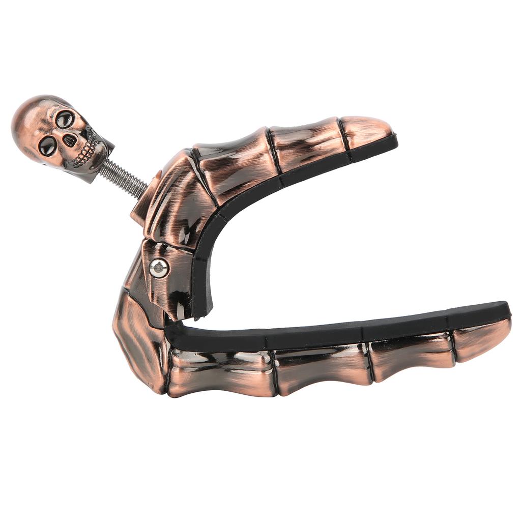 Skull Guitar Capo Adjustable Tightness Accessories Parts for Folk Acoustic Guitar Ukulele