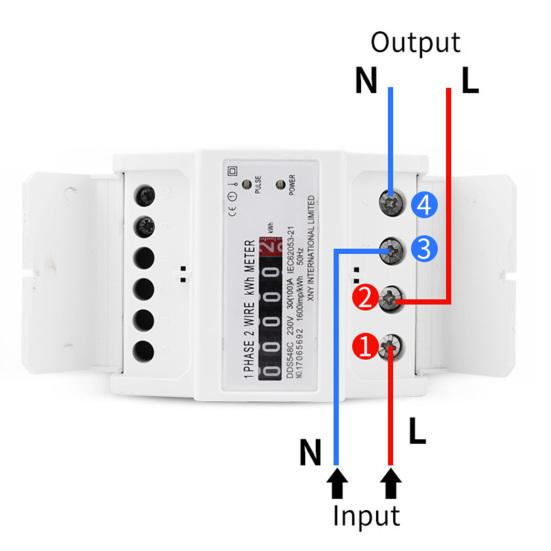DDS548C 30-100A 230V Rail Type Electricity Meter Widely Used Counter Practical Electric Energy Meter Household
