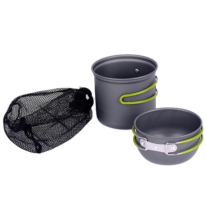 Набор походной посуды для кемпинга: Портативный котелок для пикника и барбекю DS-101