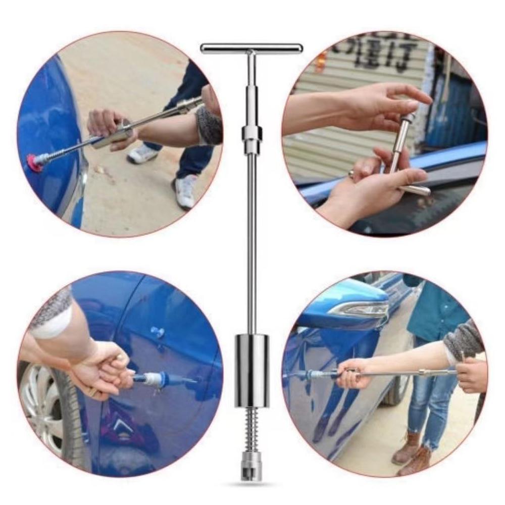 Car Paintless Dent Repair Tools Metal T Puller Removal Kit Slide Hammer Reverse Hammer Tool Auto Body 18Pcs Suction Cup Set