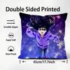 Z-ZENSHU Anime Cushion Cover Pattern Printed Pillowcase for Living Room Sofa Cushion Cover & Bedroom Decor