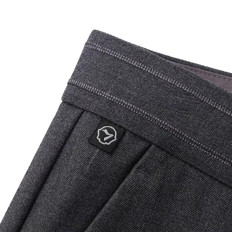 SEVEN Men's Wool Blend Business Casual Slim-Fit Straight-Leg Pants