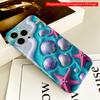Mermaid Shell & Starfish Beach Scene Phone Case All Inclusive Film Hard Phone Case, Compatible with iPhone 18 Pro Max 17 16 15 14 13 12 11