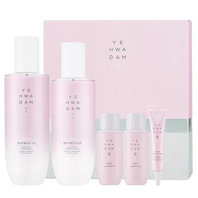 YEHWADAM Pflaumenblüten Revitalisierendes Toner & Emulsion Set – Strahlkraftverstärkende Hautpflege mit Pflaumenblütenextrakt, Koreanisch