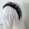 Punk Dark Goth Kreuz Stirnband Abby Ins Harajuku Y2k Babes Leder Schnalle Kette Stirnband Zubehör für Damen