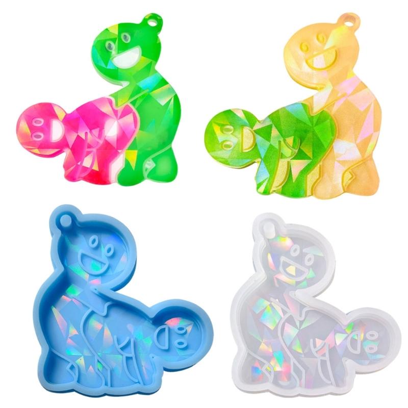 Funny Shaped Silicone Mold Holographic Resin Mold DIY Keychain Jewelry Earring Pendant Tool Crafts Making Supplies
