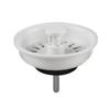 Tappo Filtro Bianco in Plastica per Lavandino Rete Fine Scarico Acqua Lavabo Filtro Scarico Cucina Tappo Lavabo