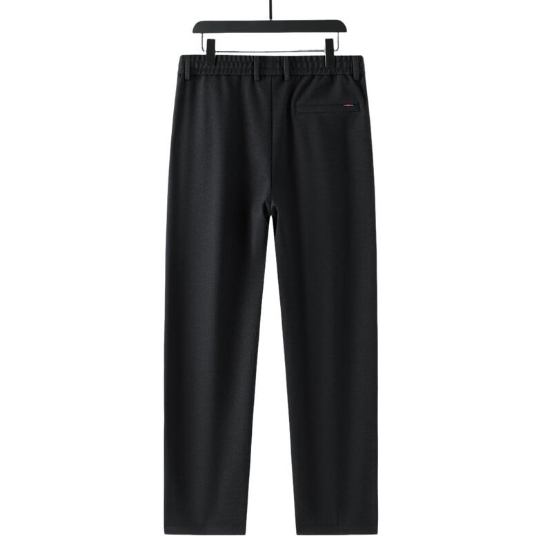 FIRS Men's Fleece-Lined Corduroy Business Casual Straight-Leg Pants