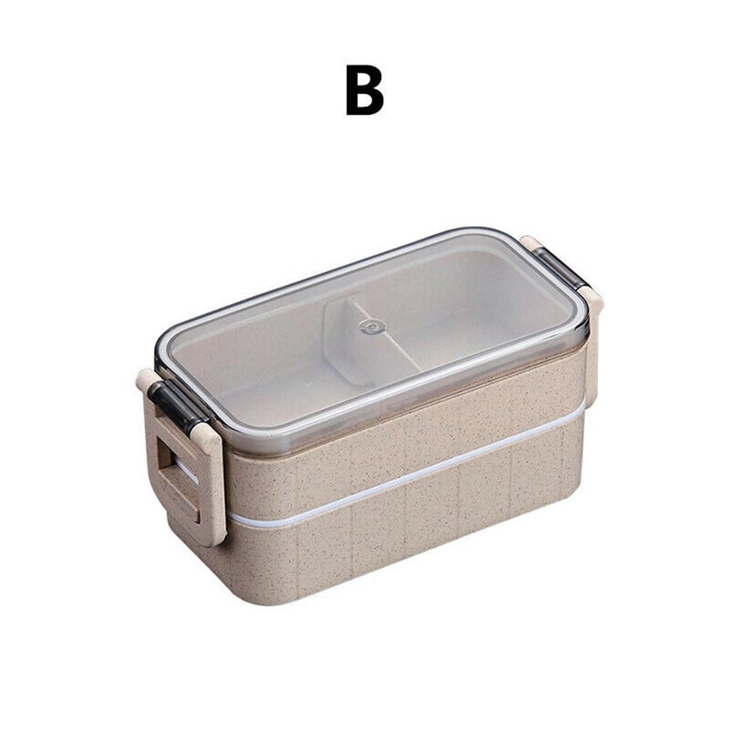 Student Lunch Box Compartment  Worker Double Heating Lunch Box