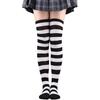 Knitted Stripe Stockings Warm Over Knee Socks Fashion Accessory Cosplay Socks  Costume Parties