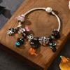 Halloween pumpkin bracelets, ornaments, jewelry, women's castle dripping oil personalized metal bracelets