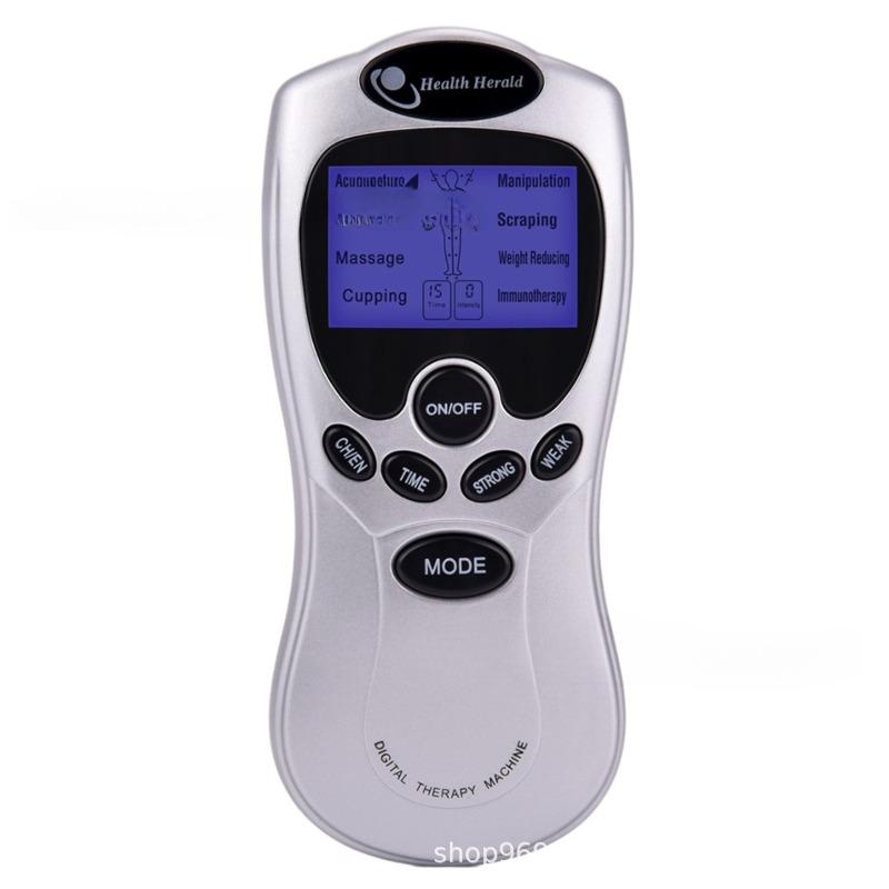 1Pc  Dual Output TENS Electric Pulse Massager EMS Stimulator, Medium and Low Frequency Pulse Massage Instrument Massage