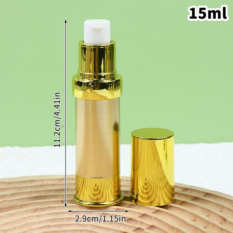 

10Ml15Ml20Ml Gold/Silver Empty Refillable Airless Vacuum Pump Cream Lotion And Spray Portable Bottle Sample Packing Dispenser