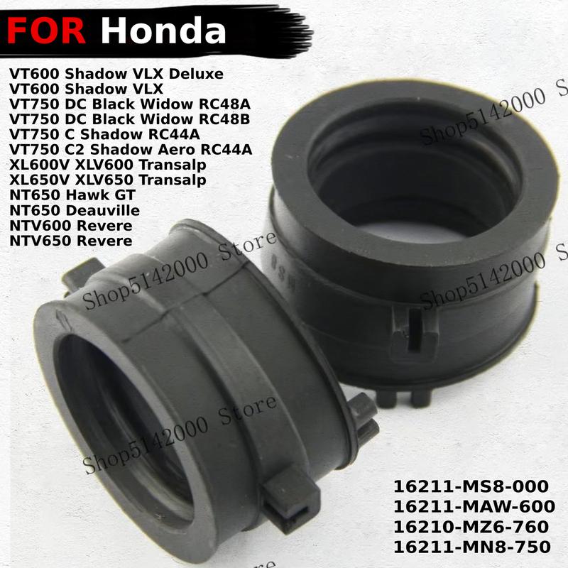 Motorcycle Carburettor Interface Adapter Intake Manifold For Honda XLV600 XL600V Transalp XLV650 NT650 XL650V Hawk GT Moto 2Pcs