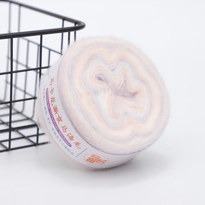Gradient Mohair Yarn Ball for DIY Knitting & Crochet Projects - Perfect for Scarves, Sweaters, and Blankets
