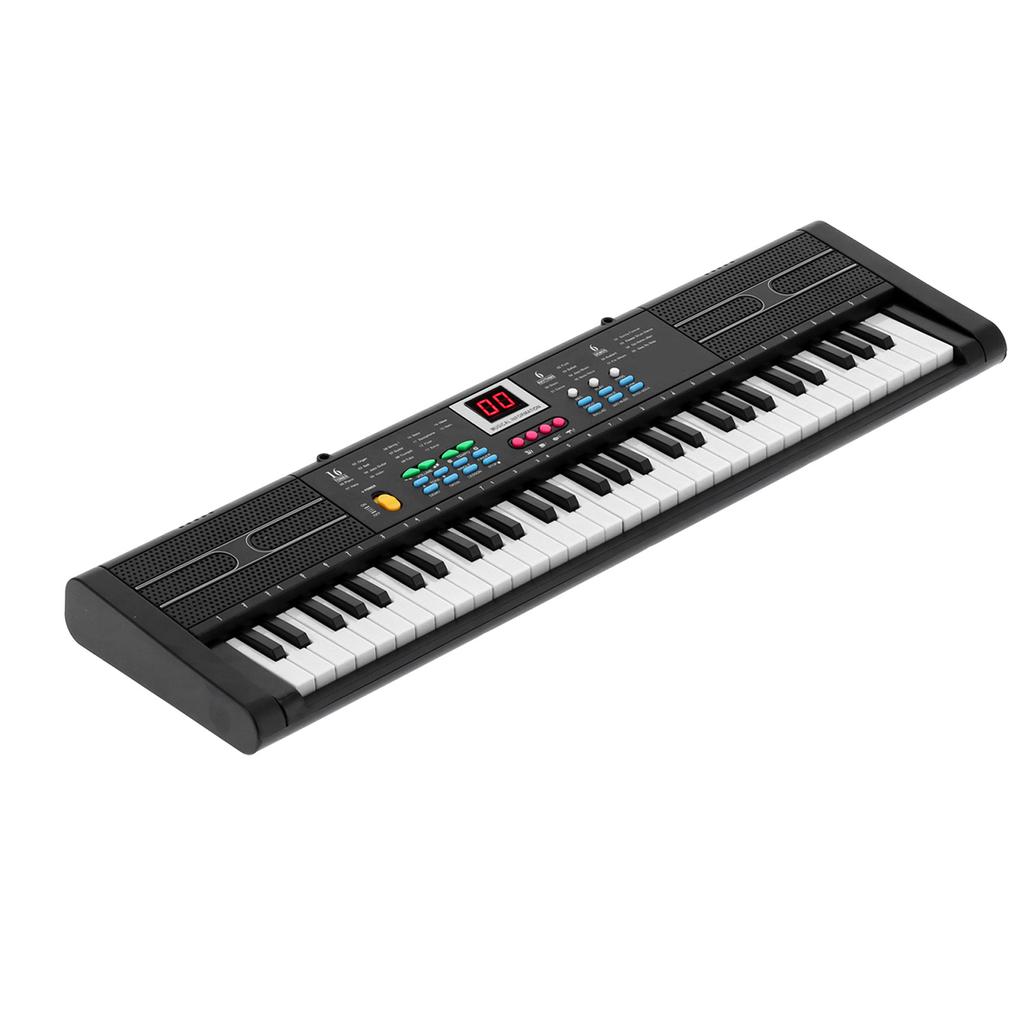 Keyboard Piano 61 Keys Instrument Electric with USB Microphone for Kids Beginner MQ6187