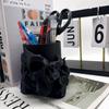 Creative Corrosion Skull Shaped Storage Jar Home Office Desktop Storage Ornaments 3D Printing Horror Storage Decoration Ornament